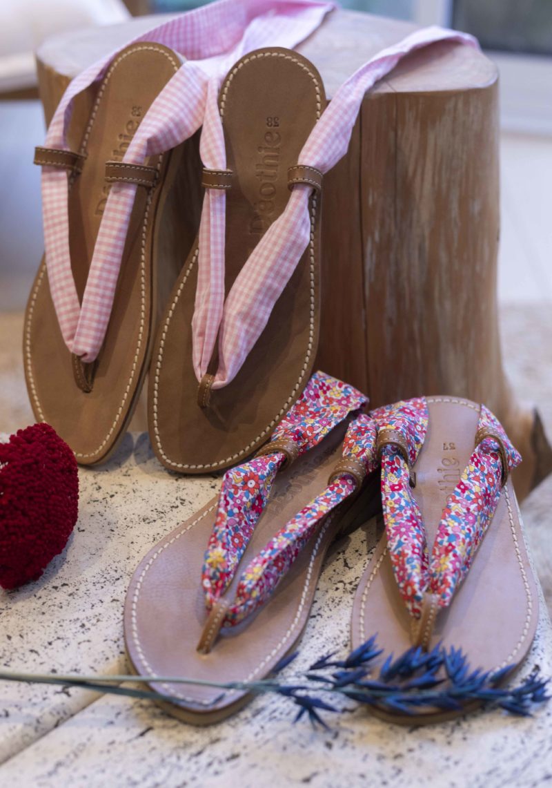 La sandale Classico Vichy Rose – Image 3