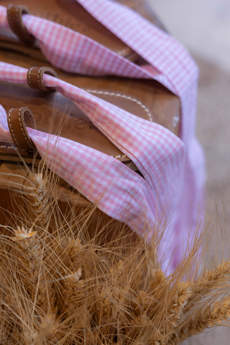 La sandale Classico Vichy Rose – Image 2